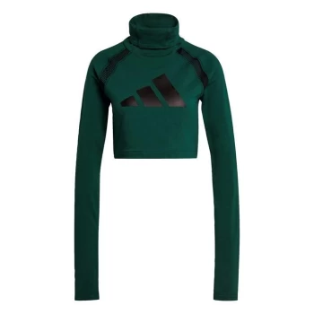 Image of adidas Sportswear Long-Sleeve Top Womens - Collegiate Green