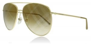 Image of Burberry BE3072 Sunglasses Gold 1017B3 57mm