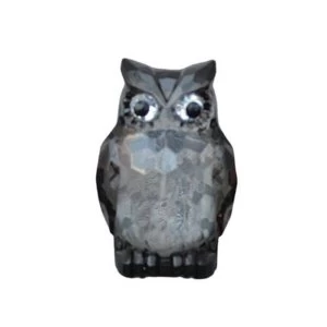 Image of Large Acrylic Owl Two Tone Black Ornament 8.5cm