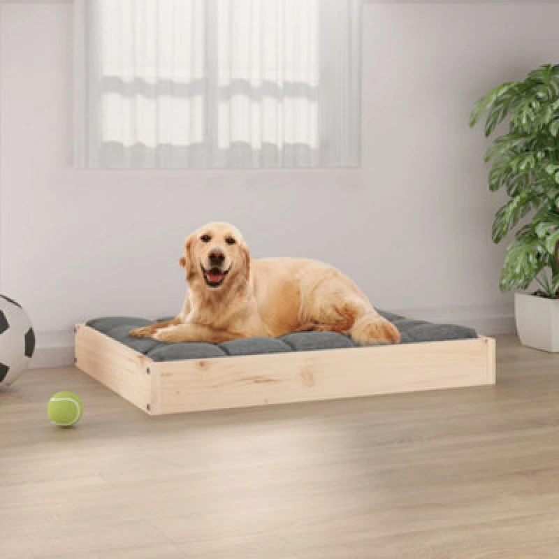 Image of VIDAXL Dog Bed 71.5x54x9cm Solid Wood Pine Vidaxl 8720287137443
