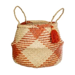 Image of Sass & Belle Terracotta Check Basket
