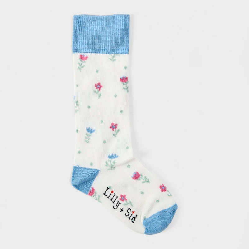 Image of Lilly + Sid Floral Knee High Socks Multi