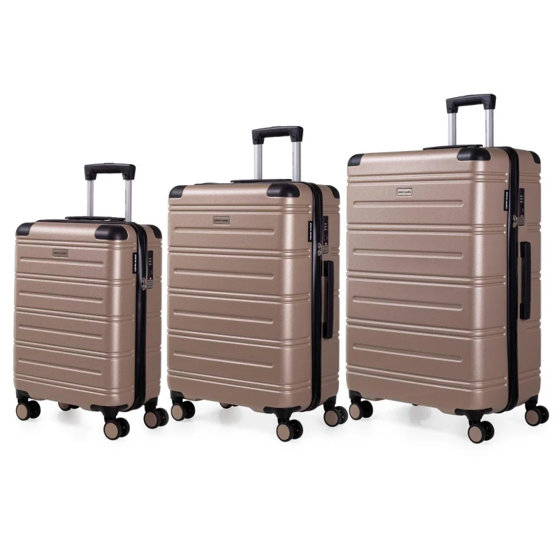 Image of Pierre Cardin Lyon Hard Shell Suitcase Travel luggage Champagne unisex Small