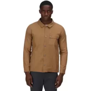 Image of Regatta Mens Jayden Coolweave Cotton Long Sleeve Shirt 3XL - Chest 49-51 (124.5-129.5cm)