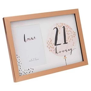 Image of 4" x 6" - Luxe Rose Gold Birthday Frame - 21