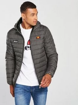 Image of Ellesse Lombardy Padded Jacket - Grey, Dark Grey Marl Size M Men