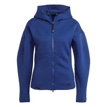 Image of adidas Z.N.E. Sportswear Full-Zip Hoodie Womens - Victory Blue