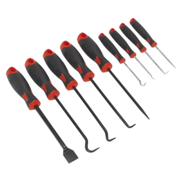 Image of Genuine SEALEY AK5209 Scraper & Hook Set 9pc