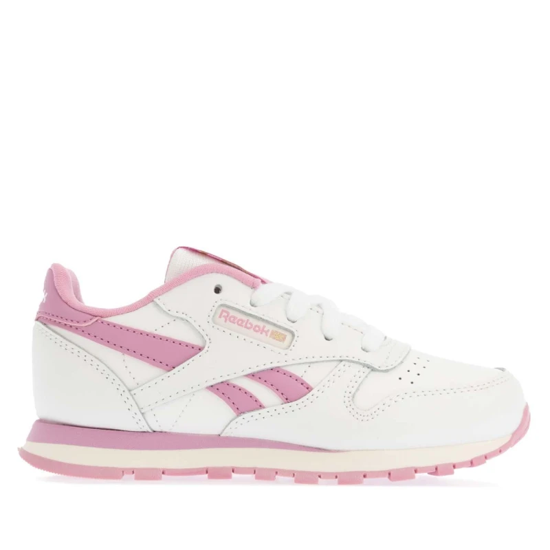 Image of Reebok Classic Leather Shoes - White White 12.5 child