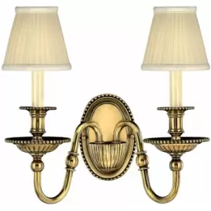 Image of Loops - Twin Wall Light Sconce Burnished Brass LED E14 60W Bulb