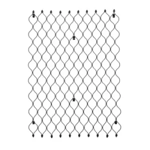 Image of Ivyline Outdoor Honeycomb Trellis Zinc H100cm W78cm