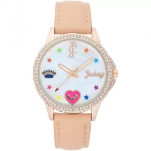 Image of Ladies Juicy Couture Leather Strap Watch