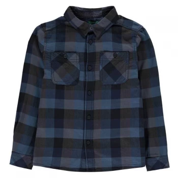 Image of Benetton Check Shirt - 905 Blue