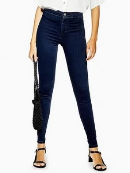 Image of Topshop Joni Super High Waisted Power Stretch Indigo Skinny Jeans