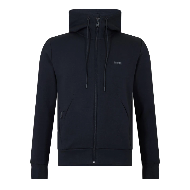 Image of Boss Stretch Zip Up Hoodie - Black XL