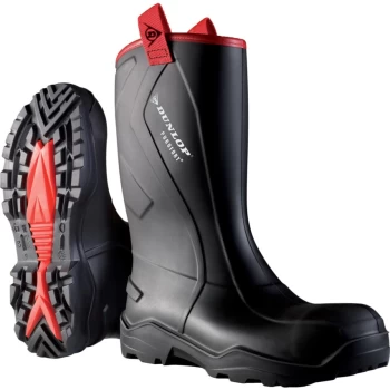 Image of C762043 Purofort+ Rugged Black Safety Wellington Boots - Size 9 (43)