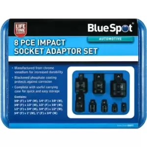 Image of 8 Piece Impact Socket Adaptor Set