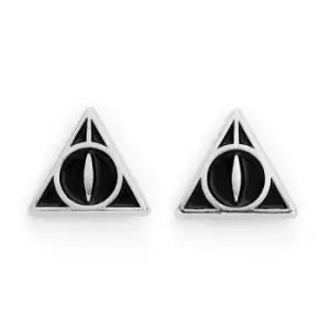 Image of Harry Potter Deathly Hallows Black Stud Earrings