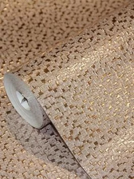 Image of Arthouse Mineral Foil Rose Gold Wallpaper