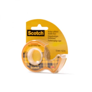 Image of 3M Scotch 665 Double-Sided Tape 12mm x 6.3m & Dispenser