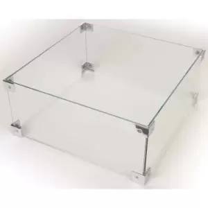 Image of Happy Cocooning Glass Screen Kit for Small Square and Table Top Cocoon Fire Pits