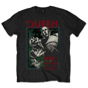 Image of Queen - News of the World Unisex X-Large T-Shirt - Black