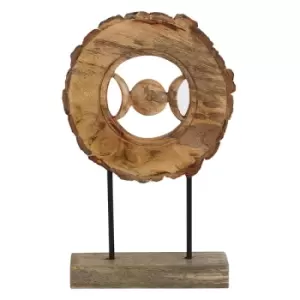 Image of Wooden Triple Moon Ornament