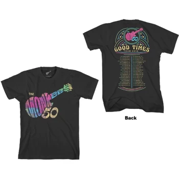 Image of The Monkees - Guitar Discography Unisex X-Large T-Shirt - Black