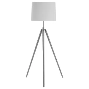 Image of Premier Housewares Unique Tripod Floor Lamp with Cream Shade