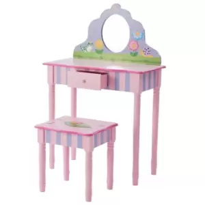Image of Fantasy Fields Kids Furniture Magic Garden Play Vanity Table And Stool Set