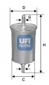 Image of UFI 31.941.00 Fuel Filter Petrol