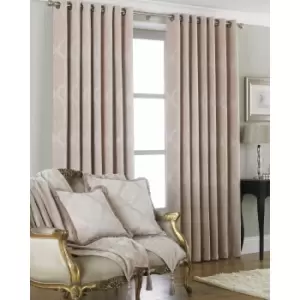 Image of Riva Home Winchester Ringtop Curtains (90x90 (229x229cm)) (Natural)