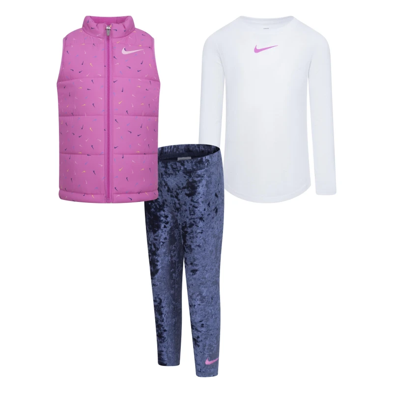 Image of Nike 3 PC Swooshfett Midnight Navy female 2-3 Yrs