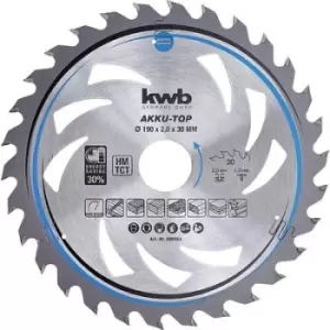 Image of kwb 586959 Circular saw blade 190 x 30, 20, 16 mm, mm, mm
