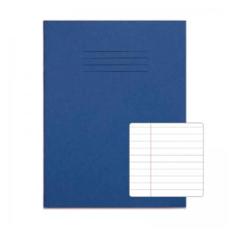 Image of RHINO 9 x 7 Exercise Book 48 Pages 24 Leaf Dark Blue 8mm Lined with VTSRVEX352762