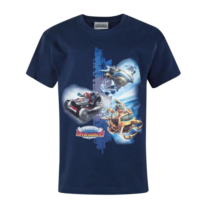 Image of Skylanders Short Sleeved T-Shirt Blue male
