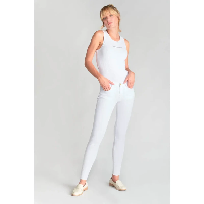 Image of Le Temps des cerises Womens jeans Le Temps des cerises Power skinny 7/8 Blanc Female 31