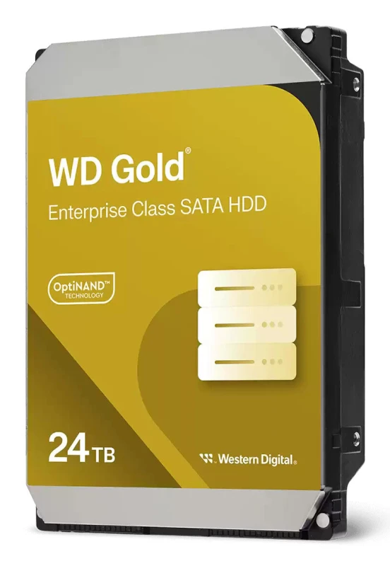 Image of Western Digital Western Digital Gold WD242KRYZ internal hard drive 24 TB 7200 RPM 512 MB 3.5" Serial ATA III WD242KRYZ