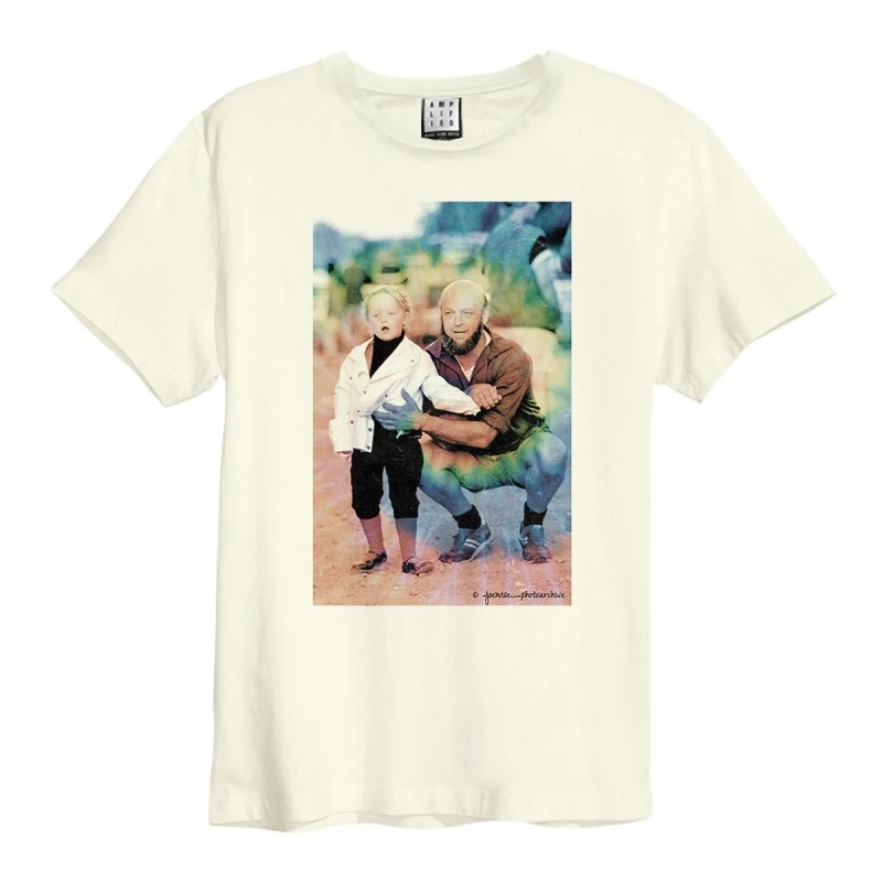 Image of Amplified Amplified Men Eavis Family Joe Wise T-Shirt in White Size: 3X-Large White XXXL Male 5063806648659