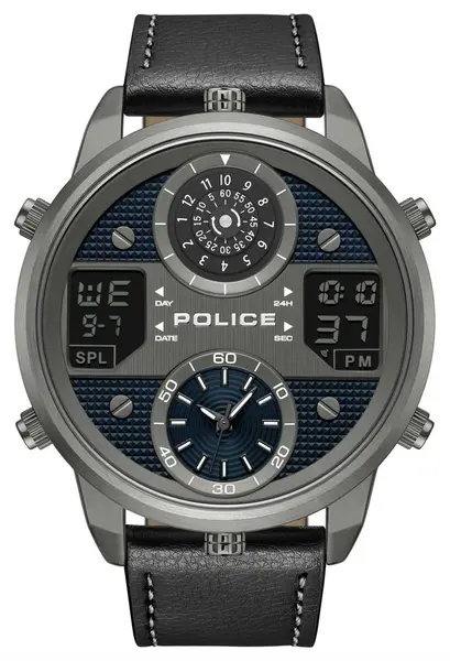 Image of Police PEWJD9003603 DASHER Digi Multifunction (50mm) Black Watch