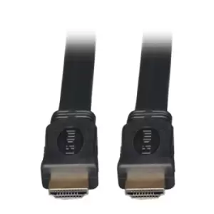 Image of Tripp Lite P568-010-FL High-Speed HDMI Flat Cable Digital Video with Audio 4K Ultra HD (M/M) Black 10 ft. (3.05 m)