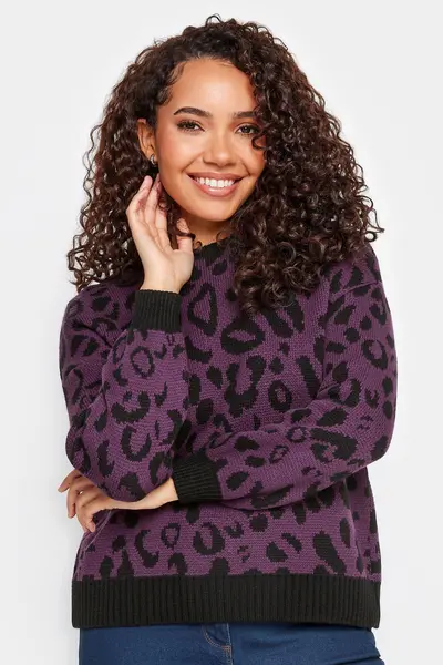 Image of Petite Animal Print Jumper