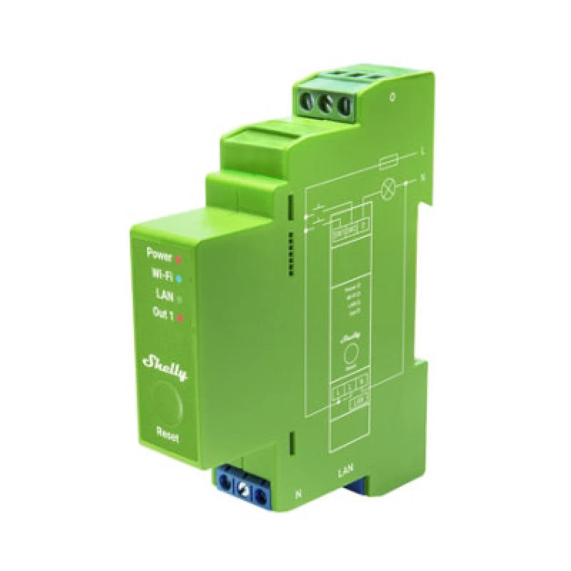 Image of Shelly Shelly Shelly Pro Dimmer 1PM DIN rail mount relay Bluetooth, WiFi Shelly_Pro_Dimmer_1PM