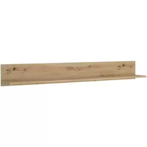 Image of Furniture To Go - Luci 160cm wall shelf in White and Oak - Artisan Oak