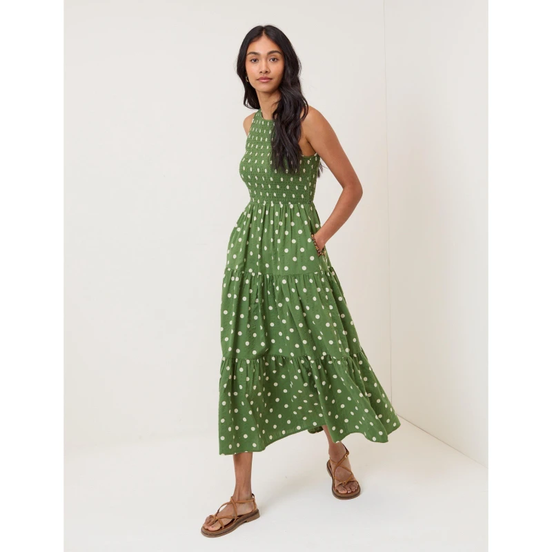 Image of Nobodys Child NC Charlie Midi Dress Green female 10 (S)