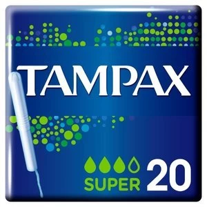 Image of Tampax Super Applicator Tampon Single 20PK