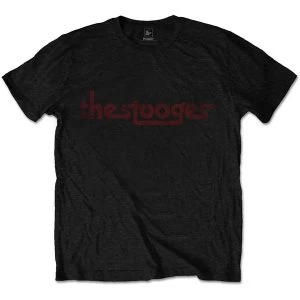 Image of Iggy & The Stooges - Vintage Logo Mens X-Large T-Shirt - Black