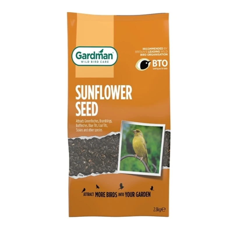 Image of Gardman Wild Bird Sunflower Seeds 2.8kg Black unisex