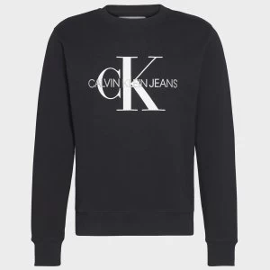 Image of CK Jeans Mens Iconic Monogram Sweatshirt - CK Black - M