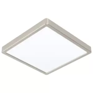 Image of Wall / Ceiling Light Satin Nickel 285mm Square Surface Mounted 20W LED 4000K